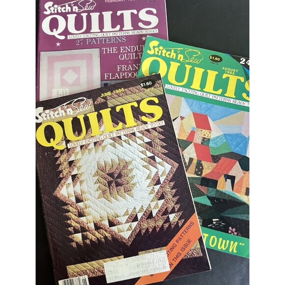 Lot of 13 Quilt Patterns and Books Stitch N Sew Vtg Blue Ribbon First Embroidery - Picture 2 of 4